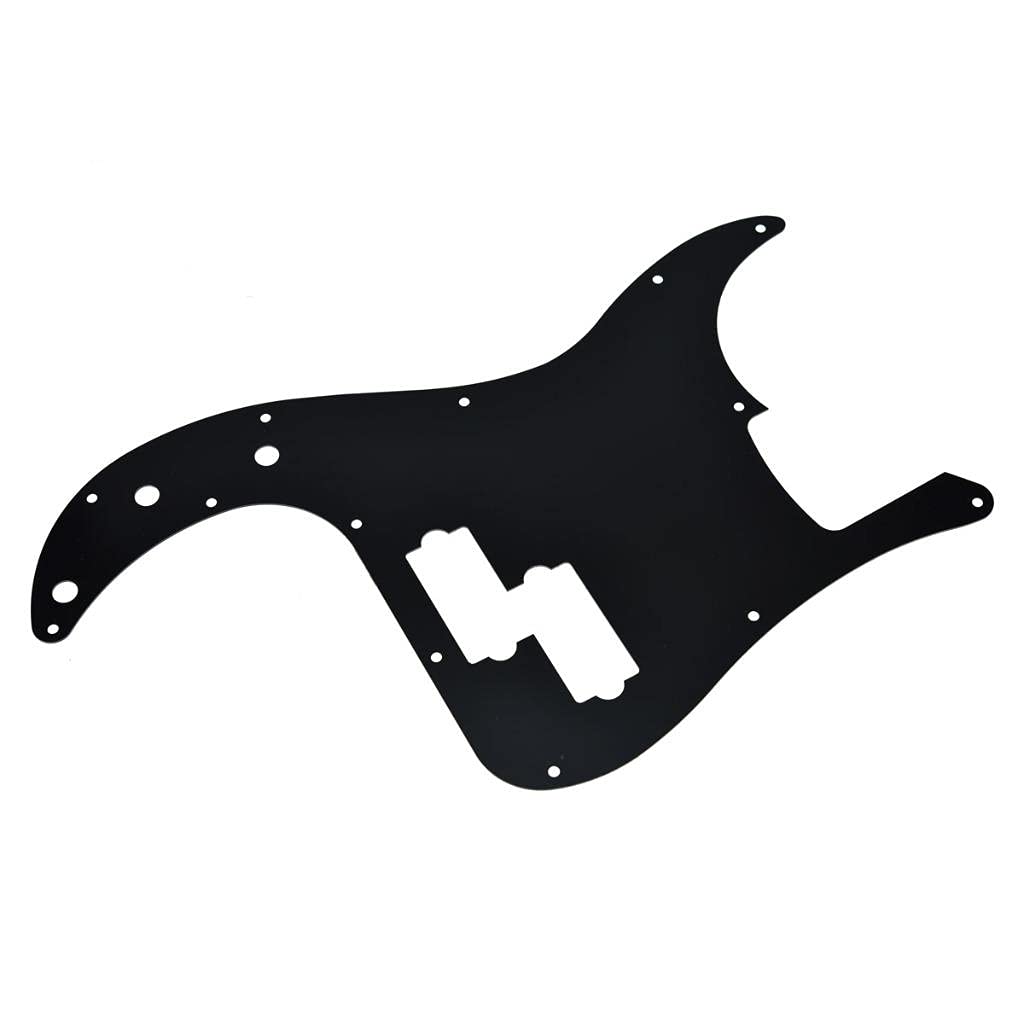 KAISH 13-Hole Metal Aluminium Anodized P Bass Style Pickguard American Modern Style Standard Bass Pick Guard for Precision P Bas
